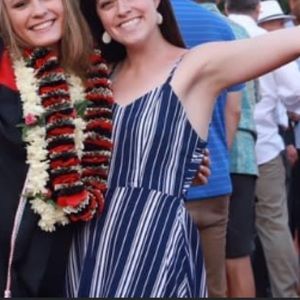 Maxi backless tie dress